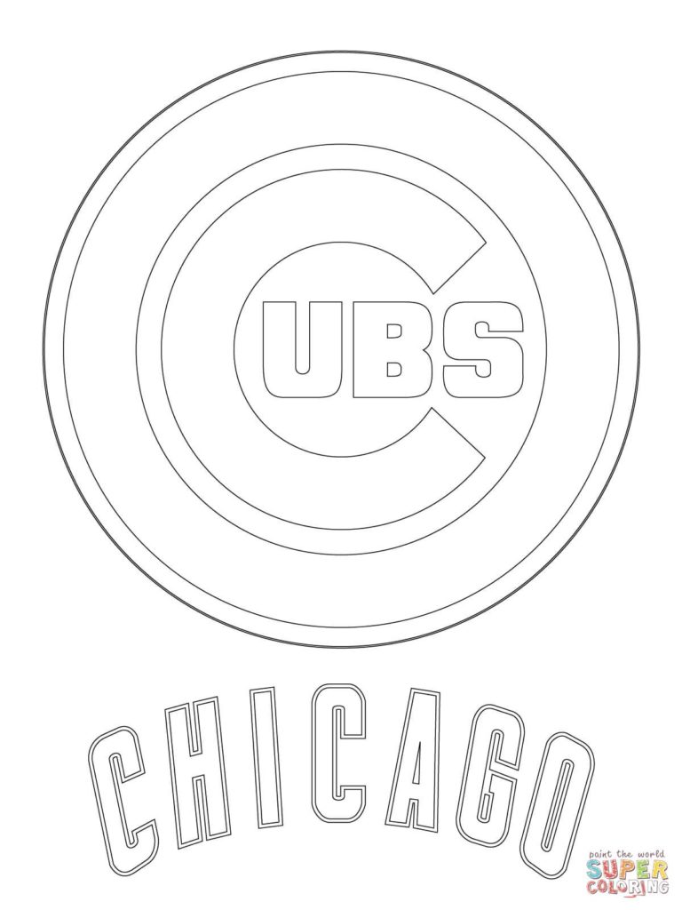 768x1024 Printable Chicago Cubs Logo Nfl Bears Coloring Pages New Page Free