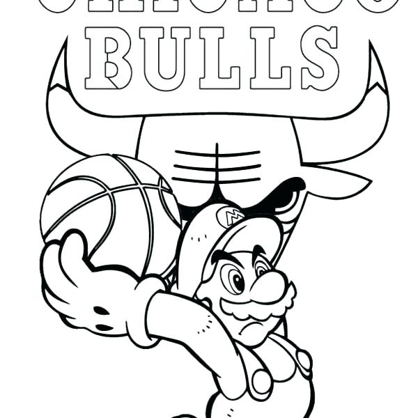 600x600 Bulls Coloring Sheets Rodeo Clown With Bull Coloring Chicago Bulls
