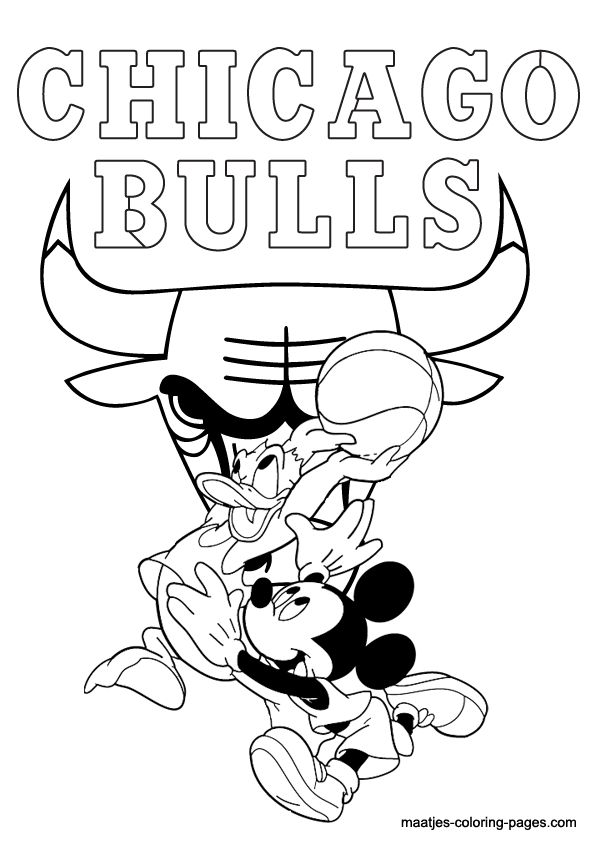 595x842 Chicago Bulls Coloring Pages Printable