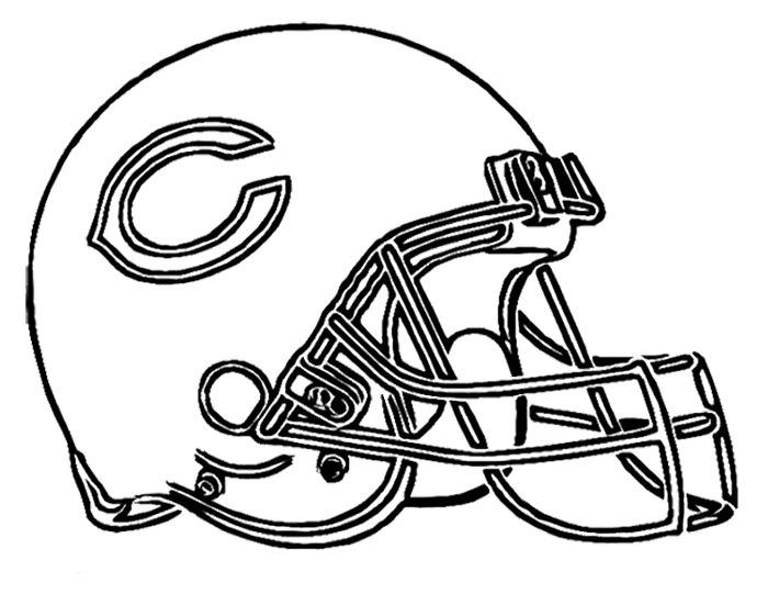700x541 Football Helmet Chicago Bears Coloring Page Kids Coloring Pages