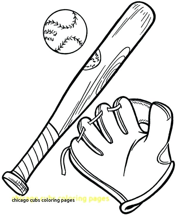600x734 Chicago Cubs Coloring Pages Game Chicago Cubs Mascot Coloring