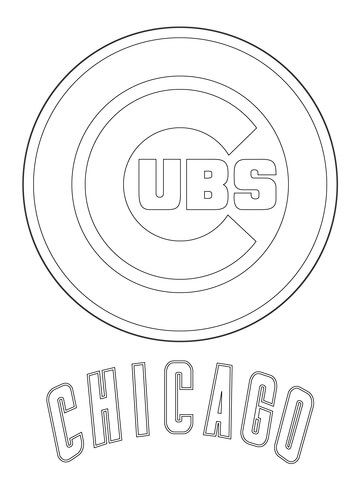 360x480 Chicago Cubs Logo Coloring Page Mlb Category Select