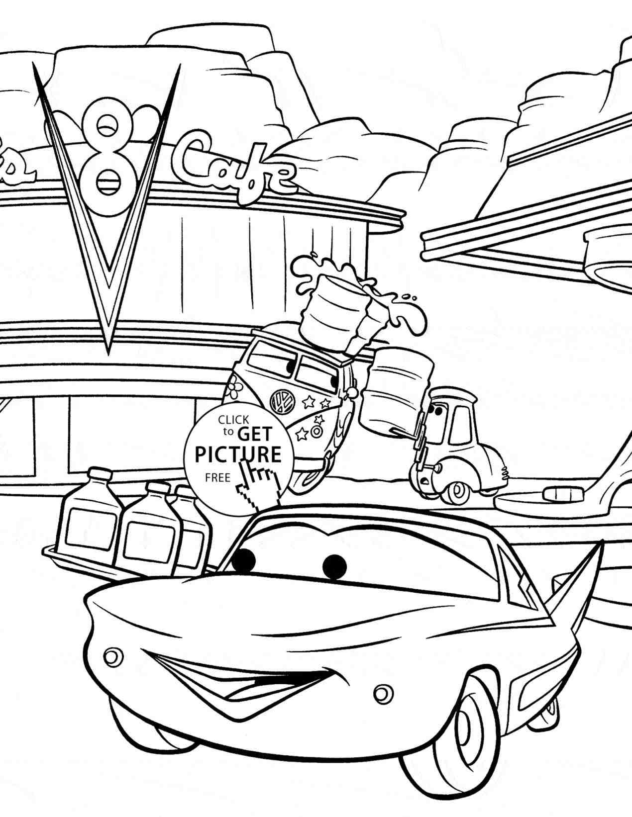 1270x1643 Chick Hicks Coloring Page Web Coloring Pages