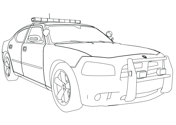 728x515 Lightning Mcqueen Chick Hicks Coloring Pages Police Car Page Cars