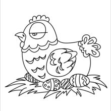 220x220 Easter Chick Coloring Pages