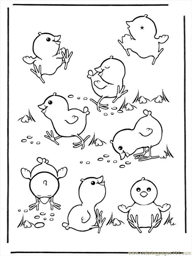 650x866 Best Baby Easter Chick Coloring Pages Free Printable