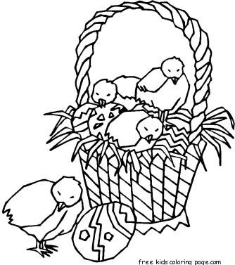 334x377 Printable Easter Chicken Eggs Pictures Coloring Pages For Kidsfree