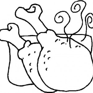 300x300 Fried Chicken Coloring Page Free Coloring Pages On Art Coloring