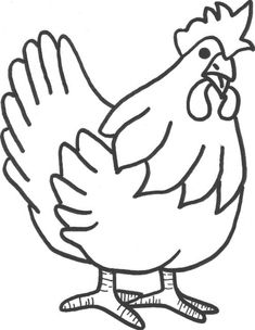 235x304 Free Printable Coloring Page Featuring A Chicken, Hen Chickens
