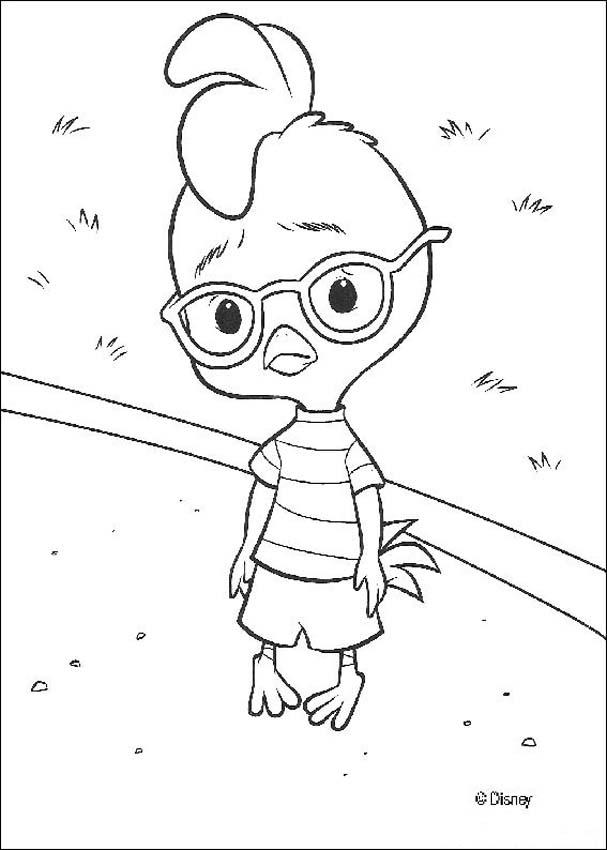 607x850 Chicken Little Coloring Pages