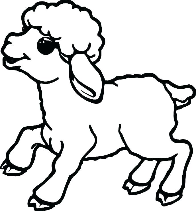 688x740 Coloring Sheep Sheep Coloring Pages Free Sheep Face Coloring Page