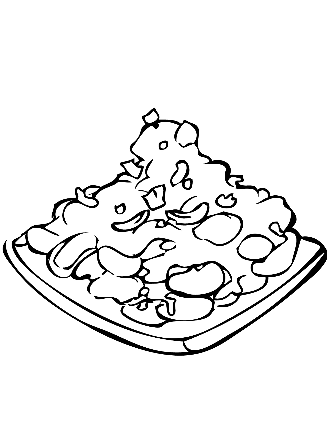 1275x1650 Full Chicken Food Coloring Pages Kung Pao Page