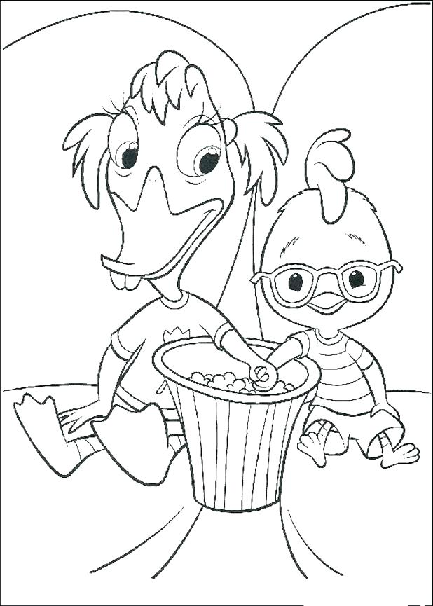 618x865 Marvelous Chicken Little Coloring Pages Usedauto Club