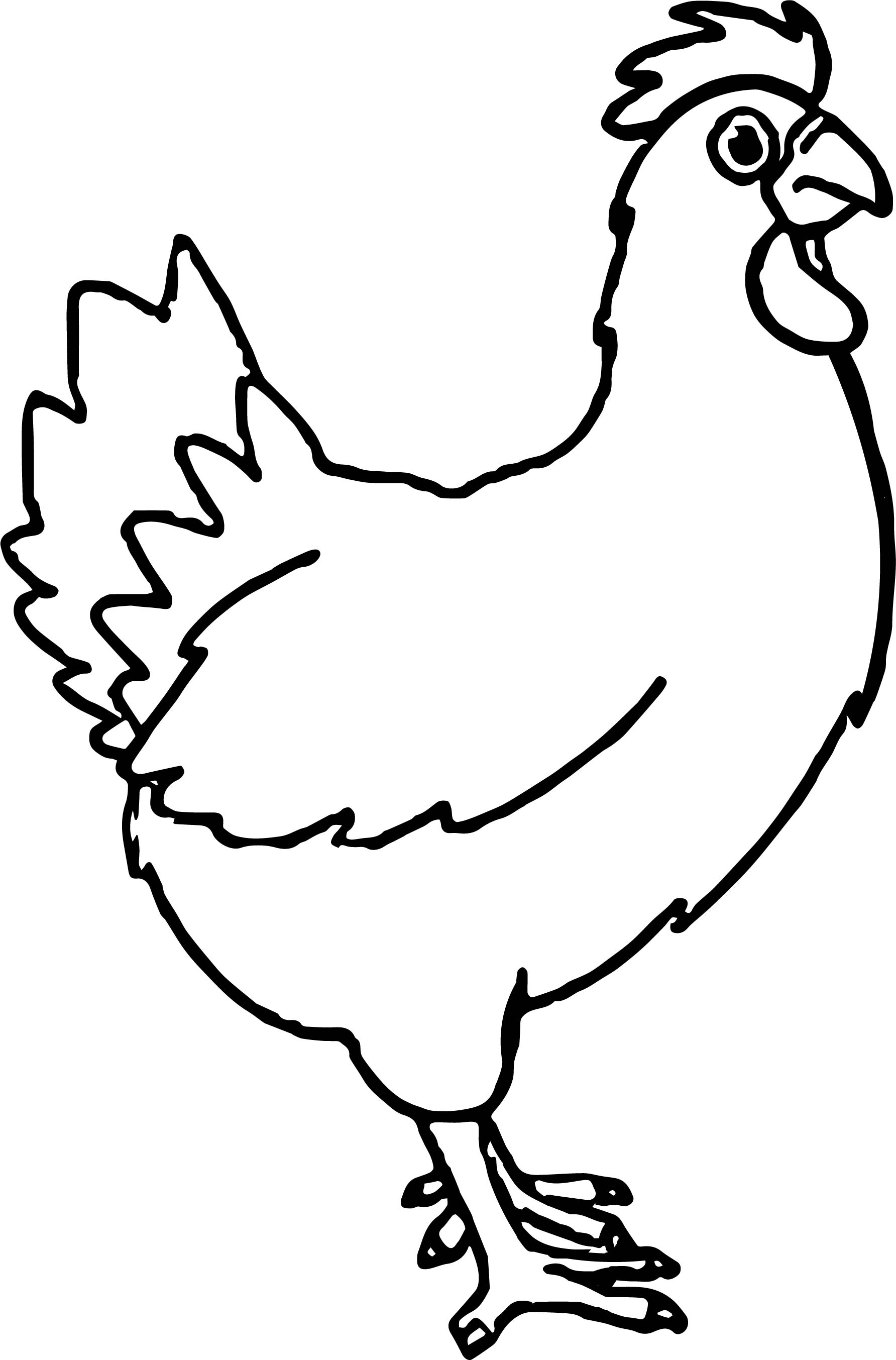 1784x2707 Chicken Coloring Page Pages Montenegroplaze Me