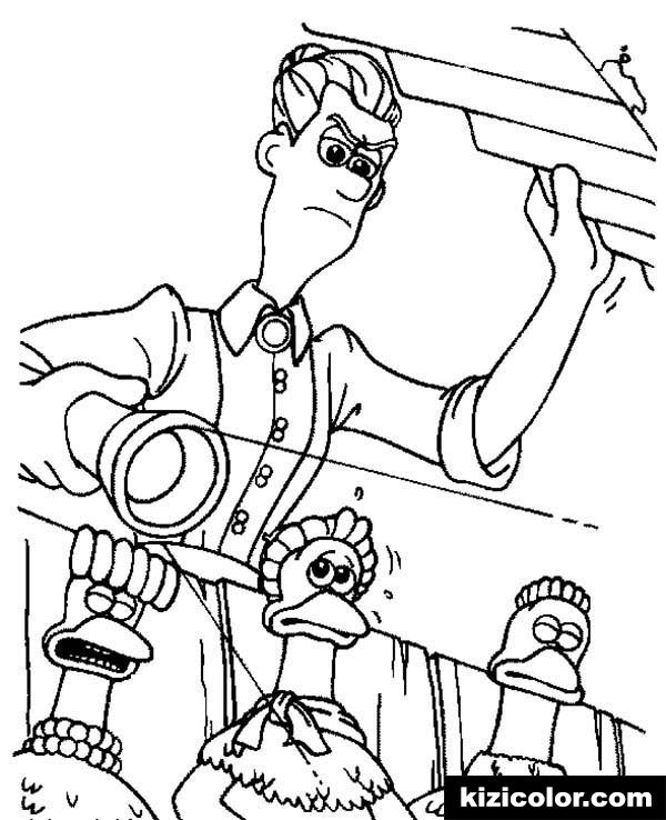 600x738 Mrs Tweedy Checking Into Chikcen Cage In Chicken Run Pages