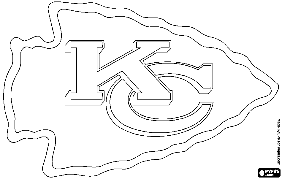 950x603 Kansas City Chiefs Logo Coloring Page