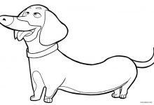 220x150 Dog Coloring Pages