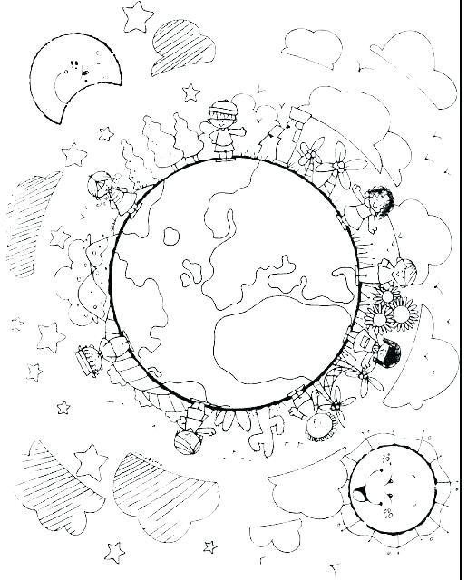 515x640 Globe Coloring Pages Globe Coloring Pages Children Of The World