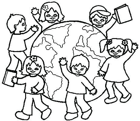 462x400 Kids Around The World Coloring Pages Children Of The World