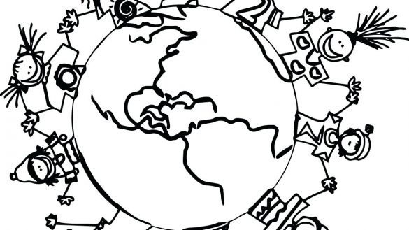 585x329 Children Around The World Coloring Pages Free Of Toddler Lessons