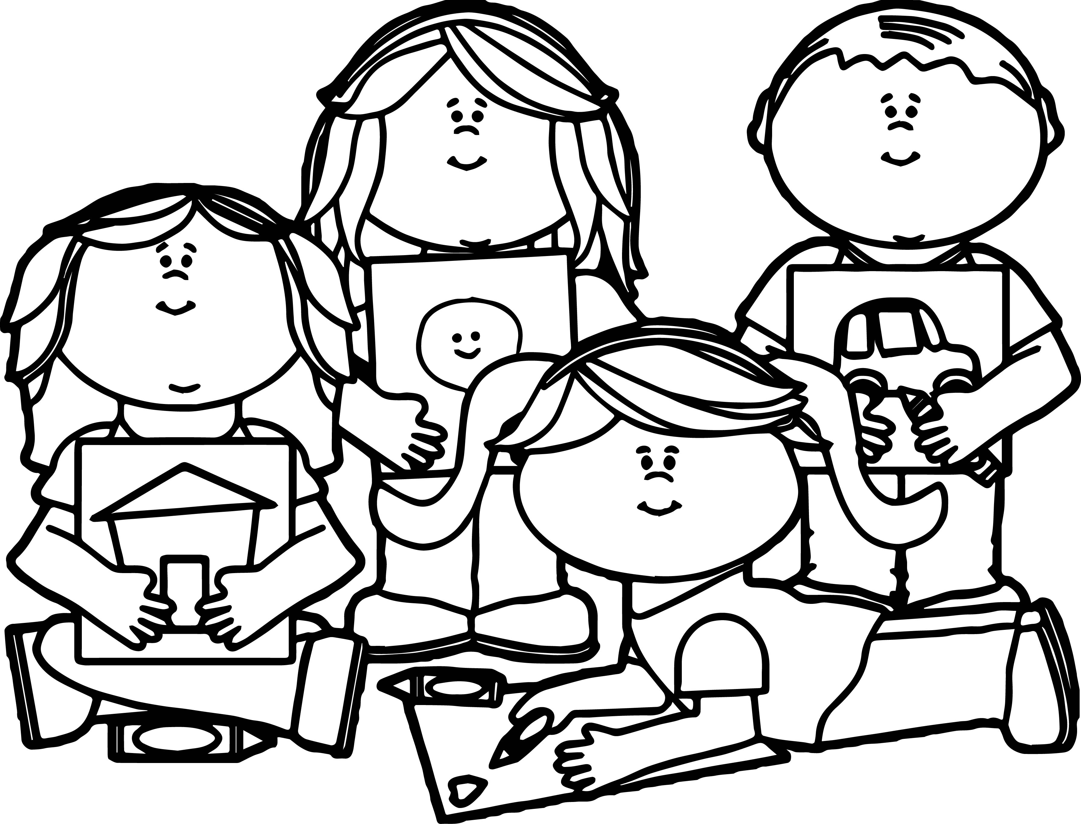 3580x2729 Kid School Coloring Pages