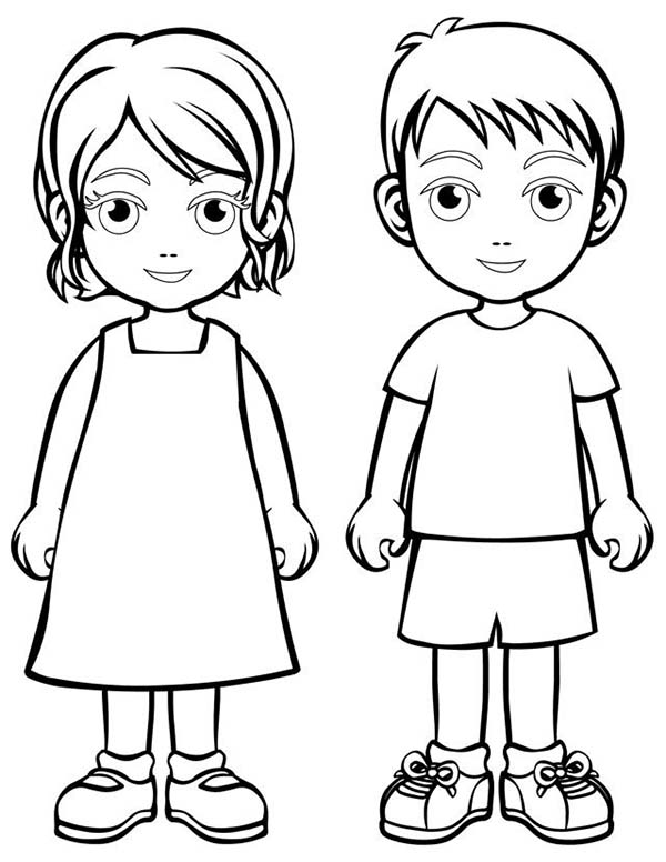 600x776 Coloring Pictures Of Children Free Coloring Page