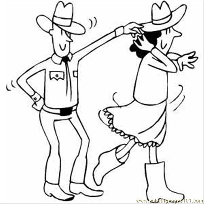 650x650 Dancing Coloring Pages