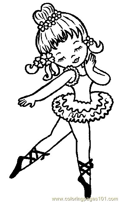 383x650 Printable Dance Coloring Pages