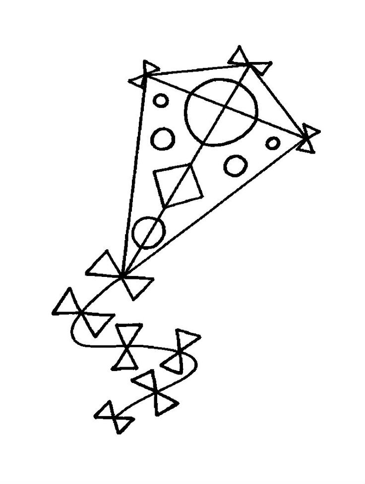 736x977 Outline Picture Of Kite Best Kites Images On Kite