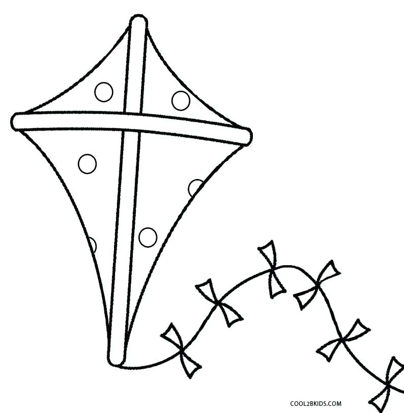 794x810 Printable Kite Coloring Pages For Kids Printable Kite Coloring