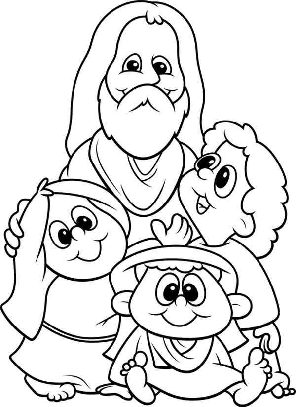 600x824 Jesus Love Me And All The Children In The World Coloring Page