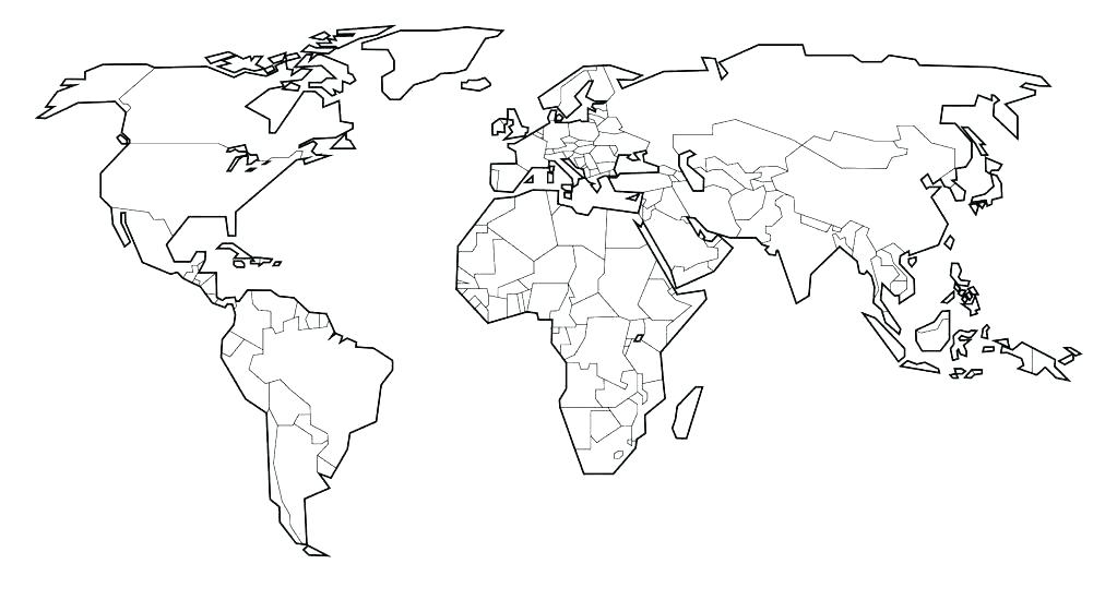 1023x550 Map Of The World Coloring Page Full Size World Map Coloring Pages