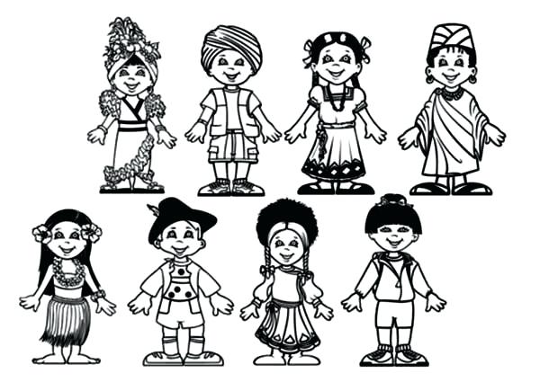 600x425 Children Around The World Coloring Pages