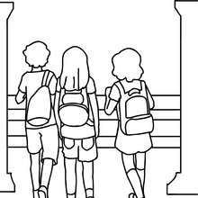 220x220 Kids Playing Coloring Pages