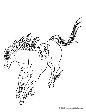 364x470 Horse Coloring Pages