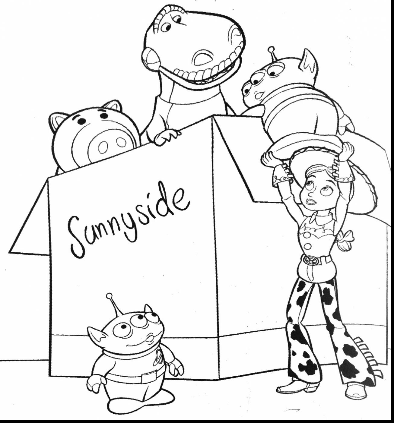 1306x1403 Pretty Ideas Woody Coloring Pages Toy Story Running Friends Free
