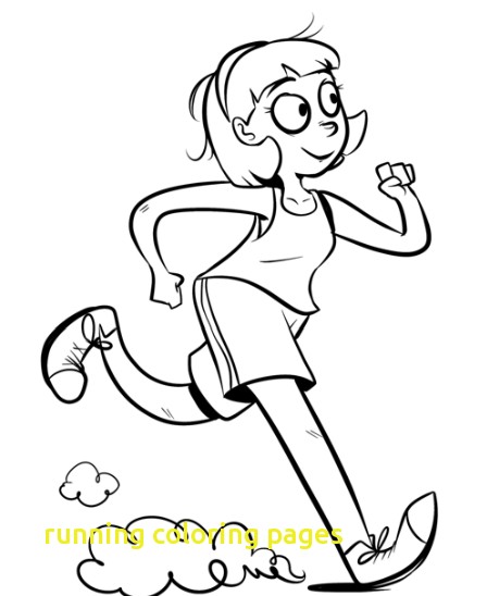 448x548 Running Coloring Pages