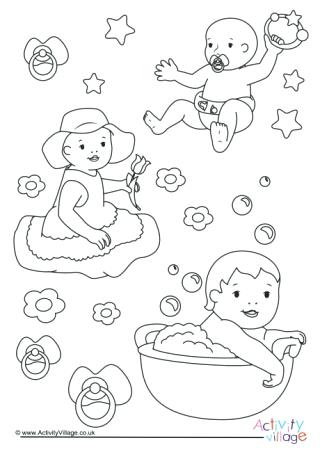 320x452 Coloring Pages Of Babies Babies Colouring Page Coloring Pages
