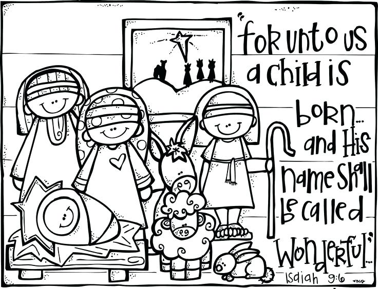 736x564 Christmas Coloring Pages For Childrens Church