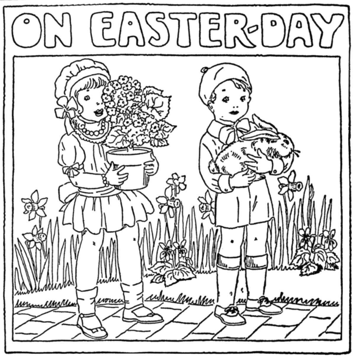1200x1215 Easter Coloring Pages From Newspapers Q Is For Quilter