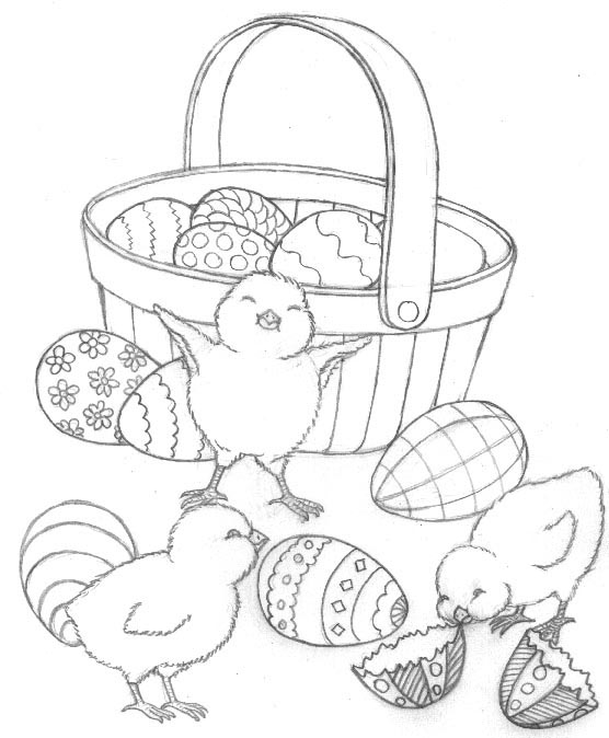 556x674 Free Easter Chicks Preschool Coloring Pages Free Printable