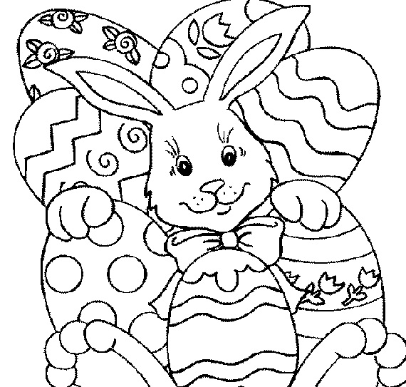 570x543 Projects Design Easter Coloring Pages To Print Kids