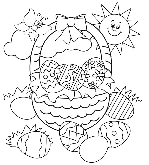 600x664 Best Easter Coloring Pages Images On Coloring Books