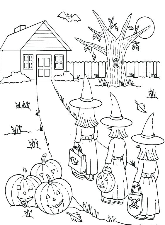 563x768 Preschool Halloween Coloring Pages Coloring Pages For Kids Free