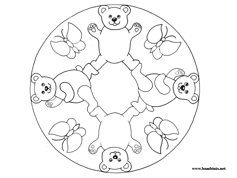 900x675 Easy Mandala Coloring Page For Children H M Coloring Pages In Kids