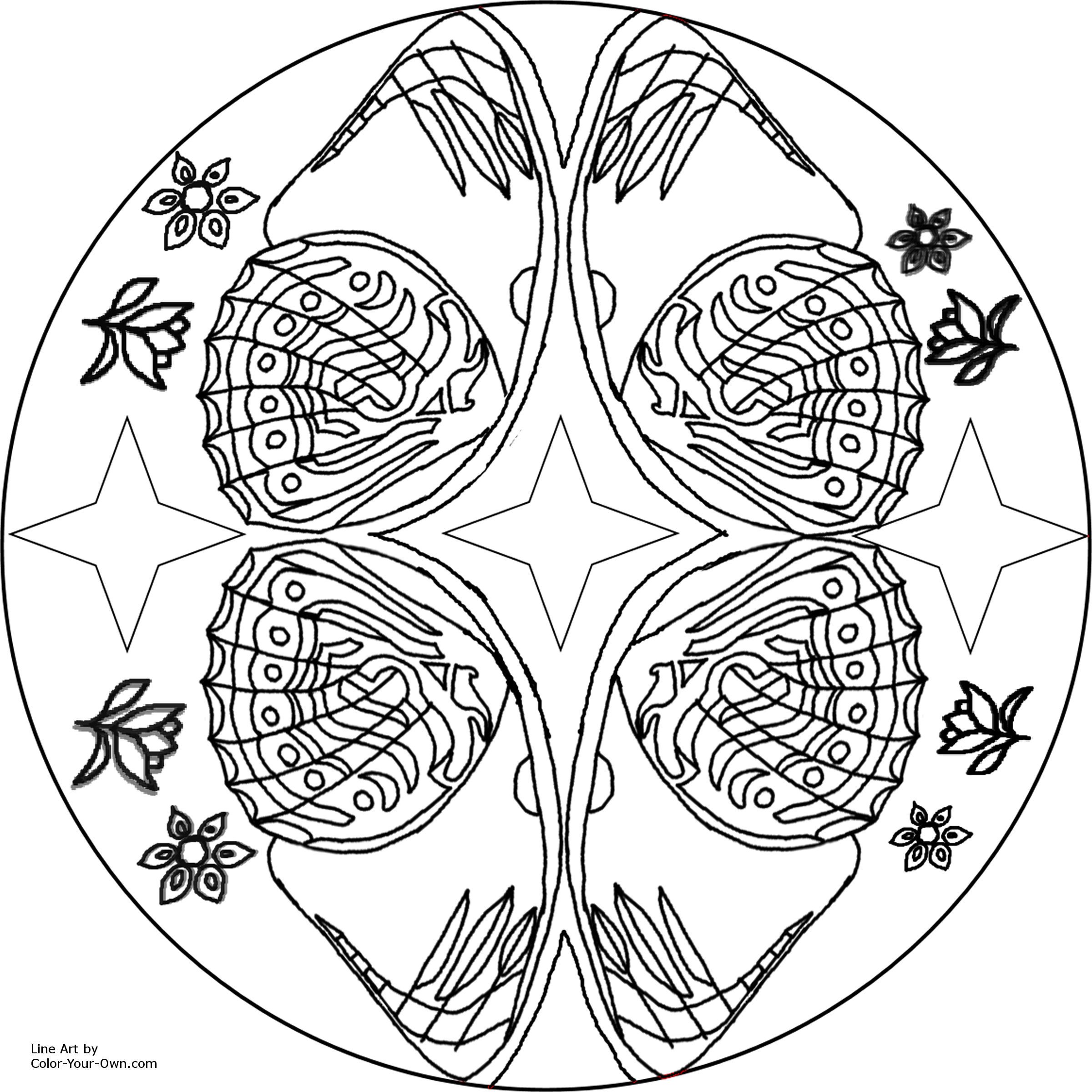 2400x2400 Free Printable Mandalas For Adults Kids Printable Butterfly