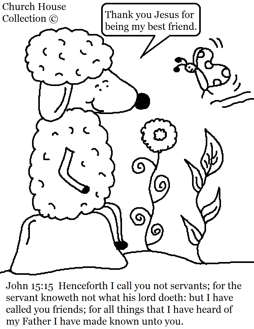 816x1056 John Sheep Coloring Page
