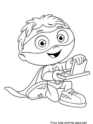 300x400 Preschool Superhero Coloring Pages