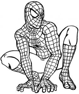 252x300 Superhero Coloring Pages For Kids Free