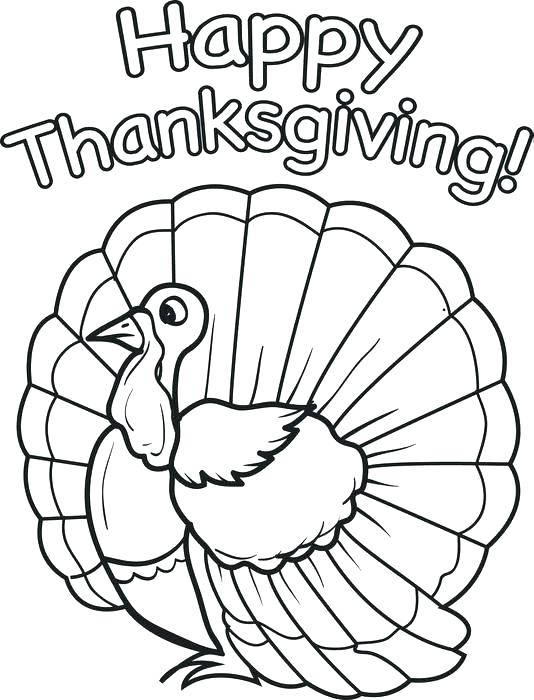 534x700 Thanksgiving Coloring Pages For Kindergarten